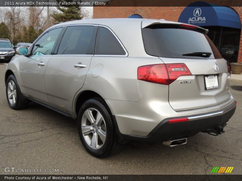Palladium Metallic / Ebony 2011 Acura MDX Technology