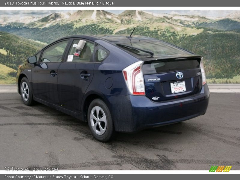Nautical Blue Metallic / Bisque 2013 Toyota Prius Four Hybrid