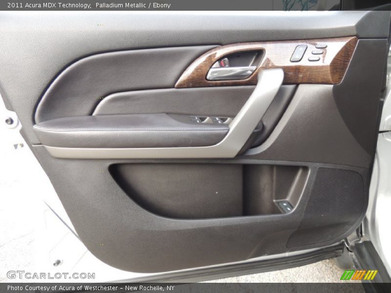 Palladium Metallic / Ebony 2011 Acura MDX Technology