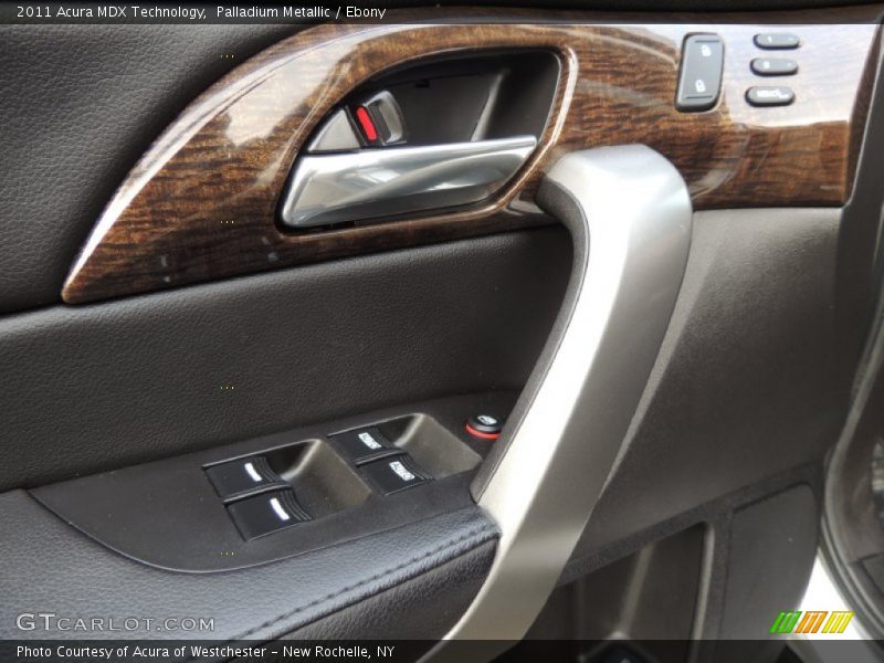 Palladium Metallic / Ebony 2011 Acura MDX Technology