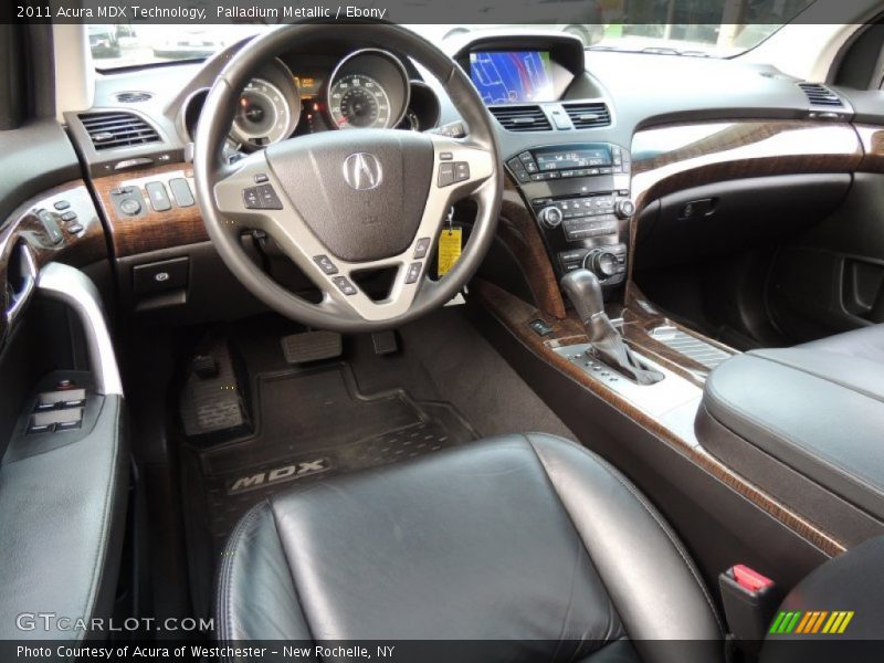 Palladium Metallic / Ebony 2011 Acura MDX Technology