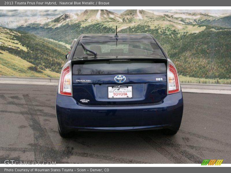 Nautical Blue Metallic / Bisque 2013 Toyota Prius Four Hybrid