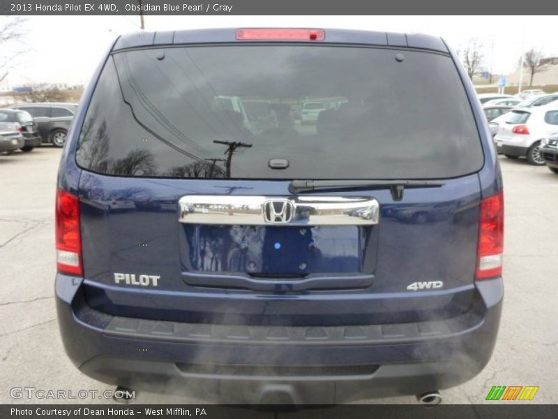 Obsidian Blue Pearl / Gray 2013 Honda Pilot EX 4WD