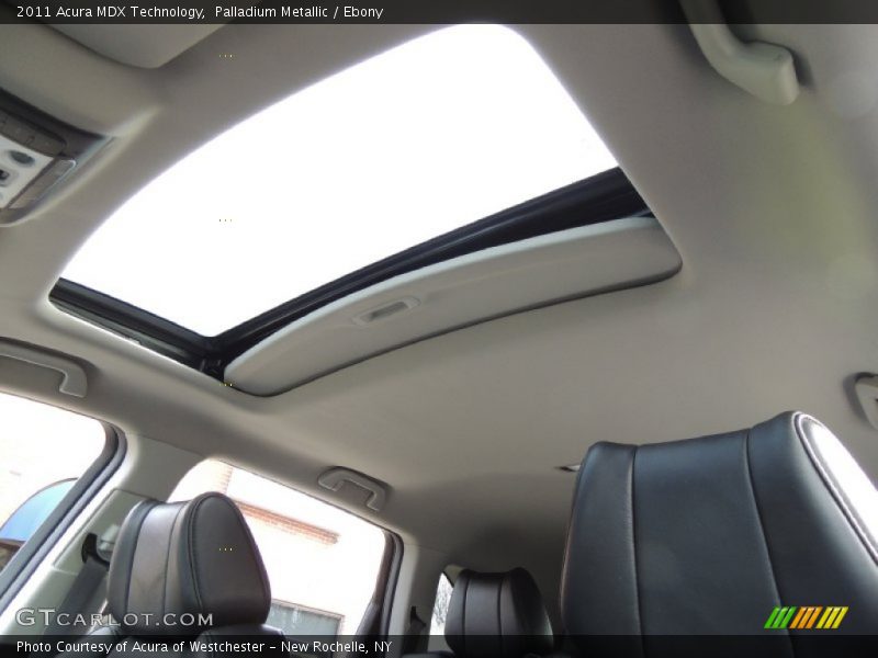 Palladium Metallic / Ebony 2011 Acura MDX Technology