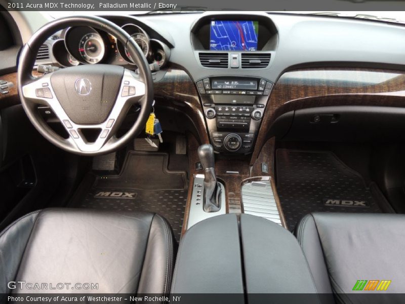Palladium Metallic / Ebony 2011 Acura MDX Technology