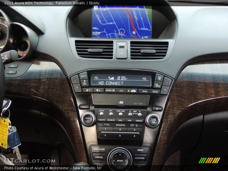Palladium Metallic / Ebony 2011 Acura MDX Technology