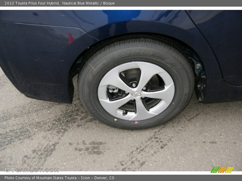 Nautical Blue Metallic / Bisque 2013 Toyota Prius Four Hybrid