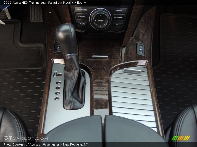 Palladium Metallic / Ebony 2011 Acura MDX Technology