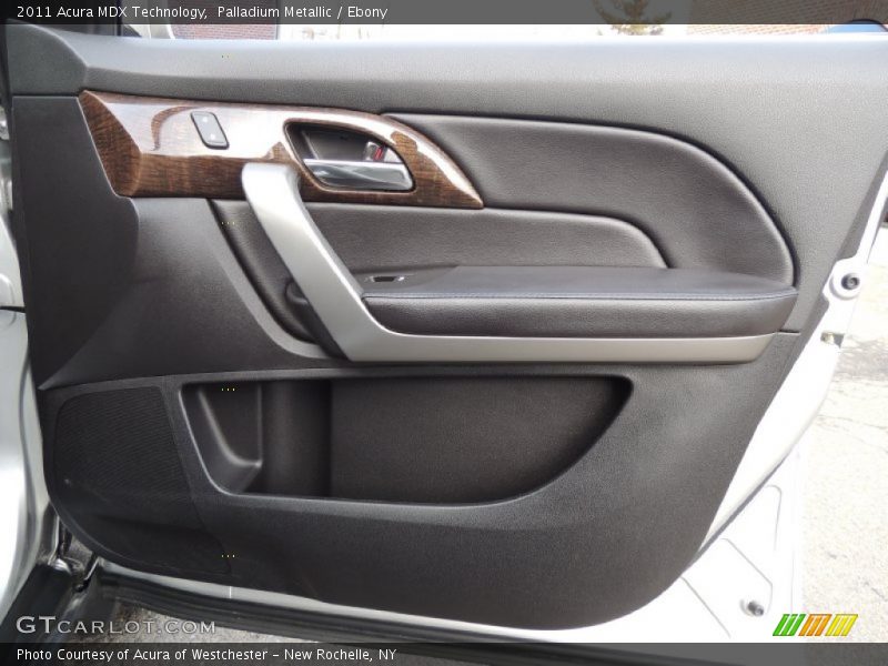 Palladium Metallic / Ebony 2011 Acura MDX Technology