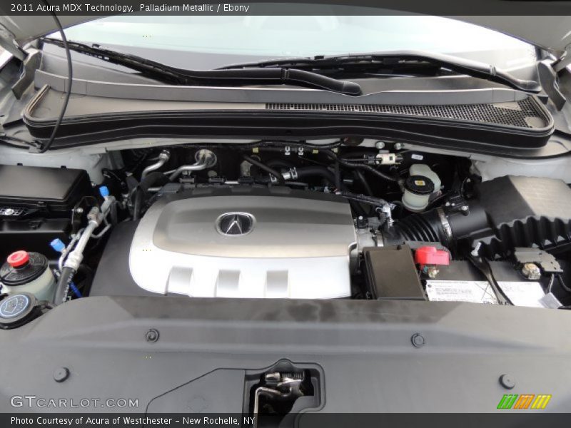 Palladium Metallic / Ebony 2011 Acura MDX Technology