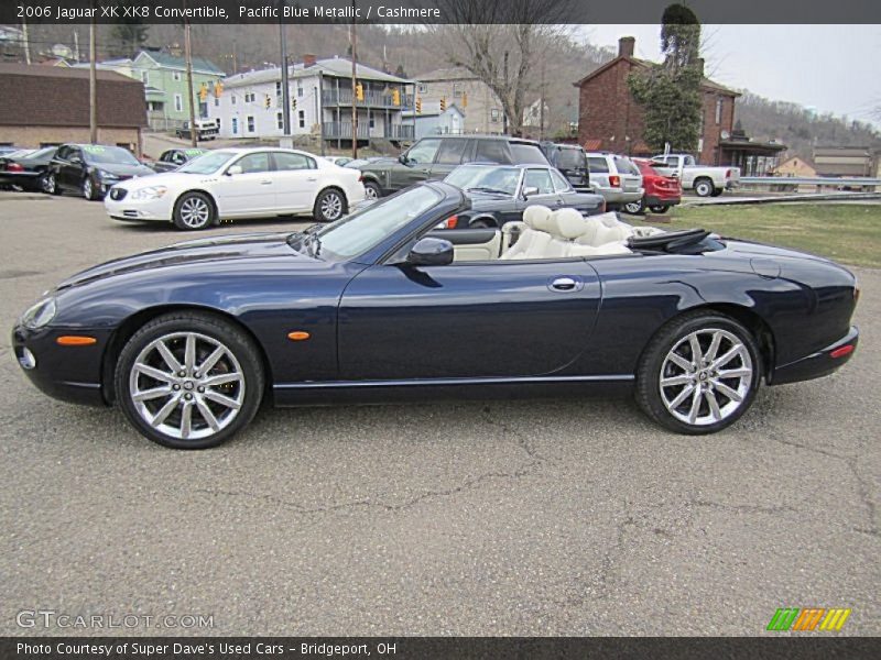 Pacific Blue Metallic / Cashmere 2006 Jaguar XK XK8 Convertible