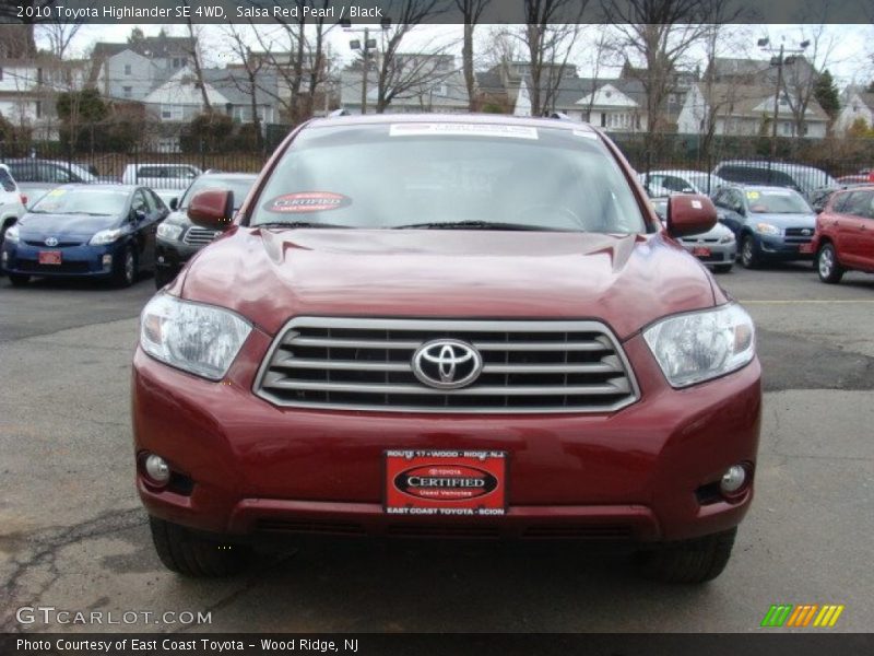 Salsa Red Pearl / Black 2010 Toyota Highlander SE 4WD