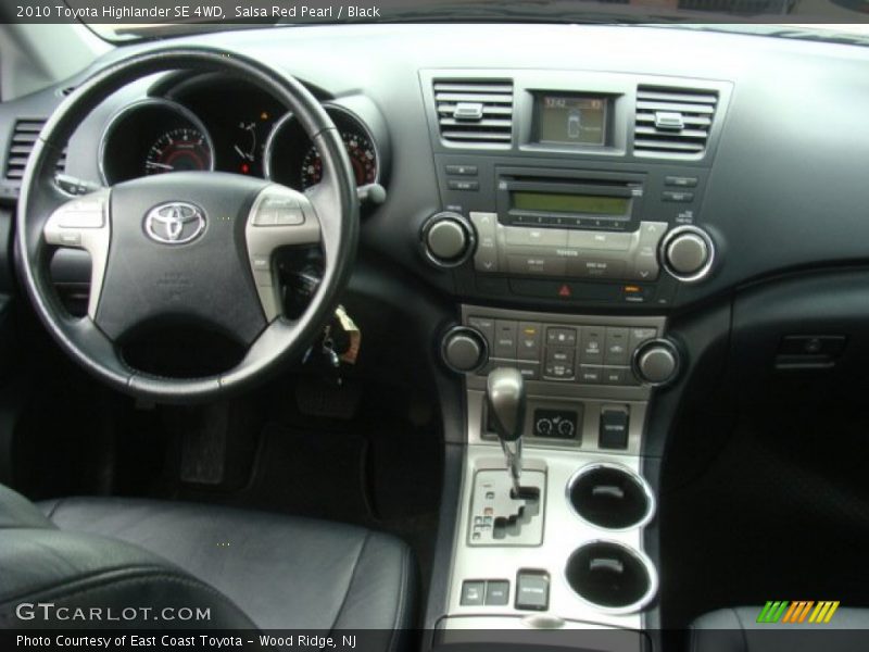 Salsa Red Pearl / Black 2010 Toyota Highlander SE 4WD