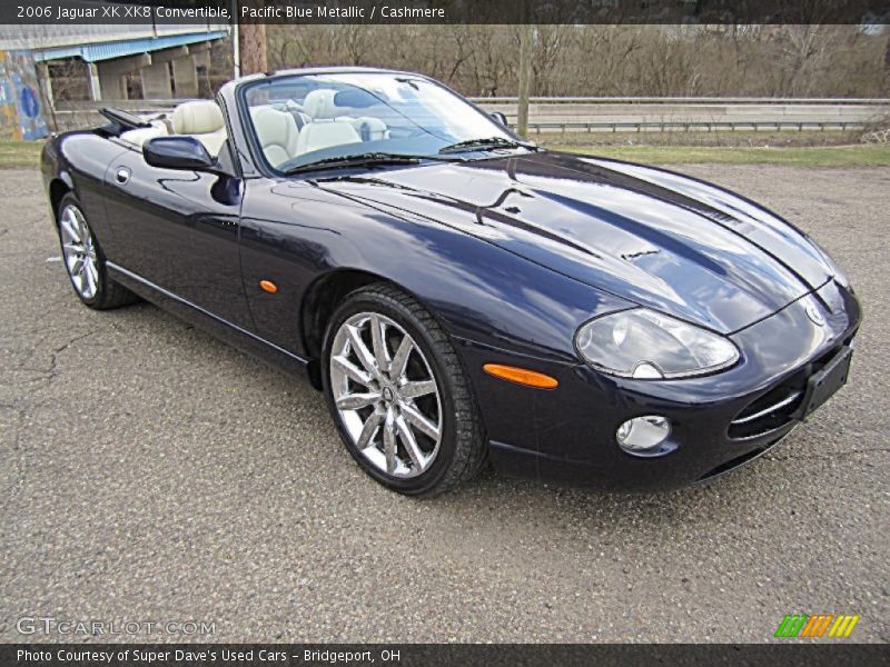 Pacific Blue Metallic / Cashmere 2006 Jaguar XK XK8 Convertible