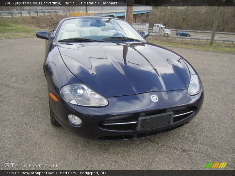 Pacific Blue Metallic / Cashmere 2006 Jaguar XK XK8 Convertible