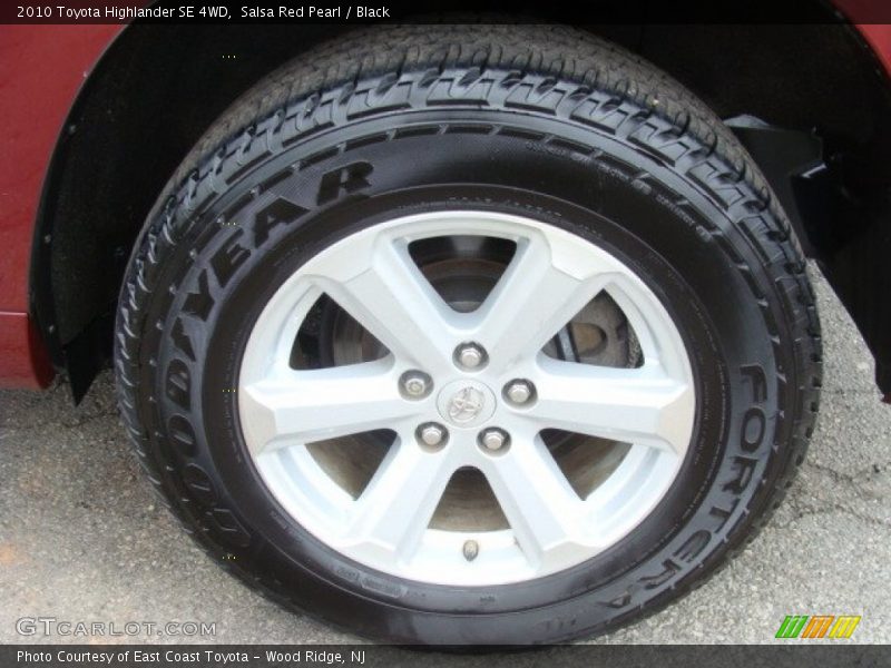 Salsa Red Pearl / Black 2010 Toyota Highlander SE 4WD