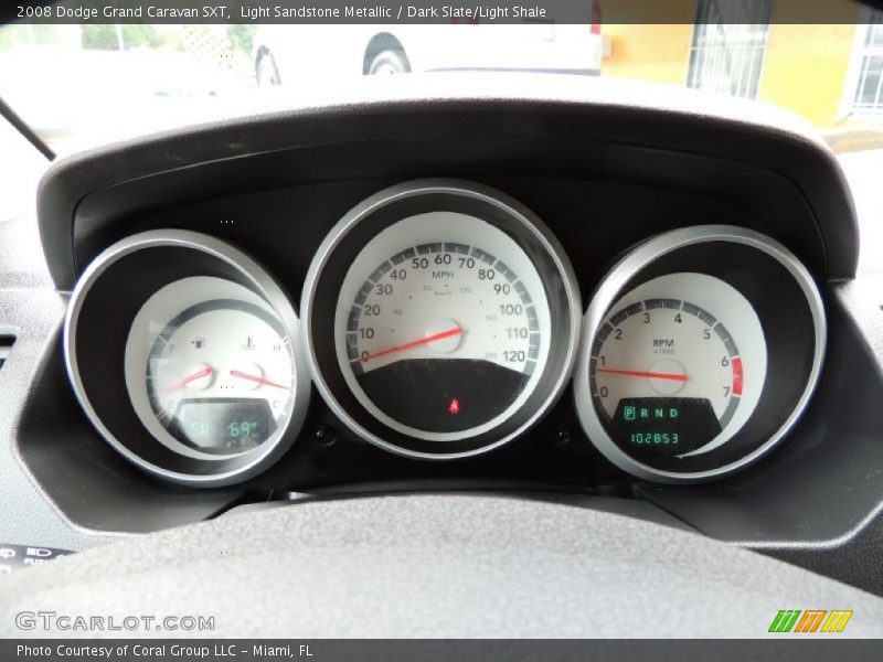 Light Sandstone Metallic / Dark Slate/Light Shale 2008 Dodge Grand Caravan SXT