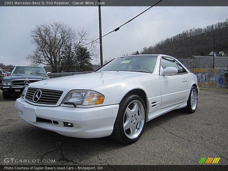 Glacier White / Java 2001 Mercedes-Benz SL 500 Roadster