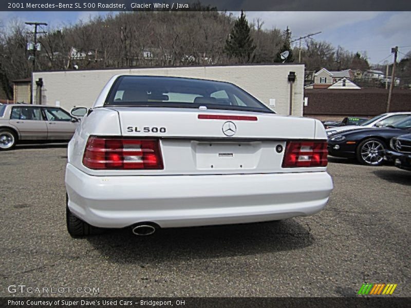 Glacier White / Java 2001 Mercedes-Benz SL 500 Roadster