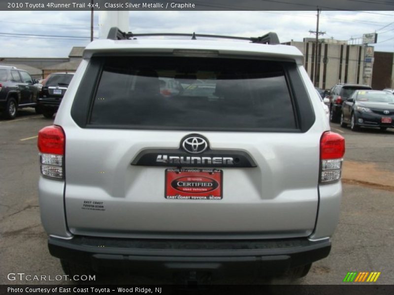 Classic Silver Metallic / Graphite 2010 Toyota 4Runner Trail 4x4