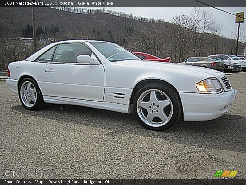 Glacier White / Java 2001 Mercedes-Benz SL 500 Roadster