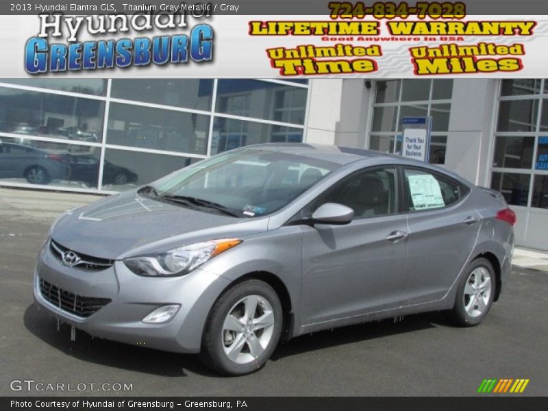 Titanium Gray Metallic / Gray 2013 Hyundai Elantra GLS