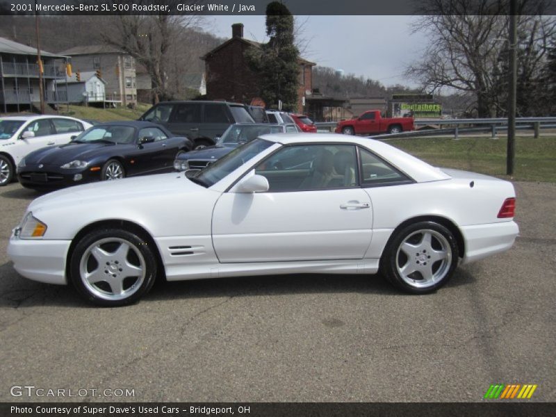 Glacier White / Java 2001 Mercedes-Benz SL 500 Roadster
