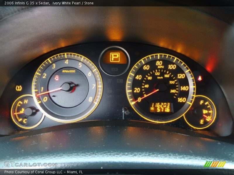  2006 G 35 x Sedan 35 x Sedan Gauges