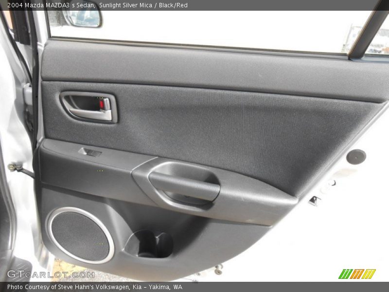 Sunlight Silver Mica / Black/Red 2004 Mazda MAZDA3 s Sedan