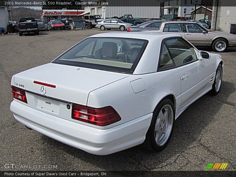 Glacier White / Java 2001 Mercedes-Benz SL 500 Roadster