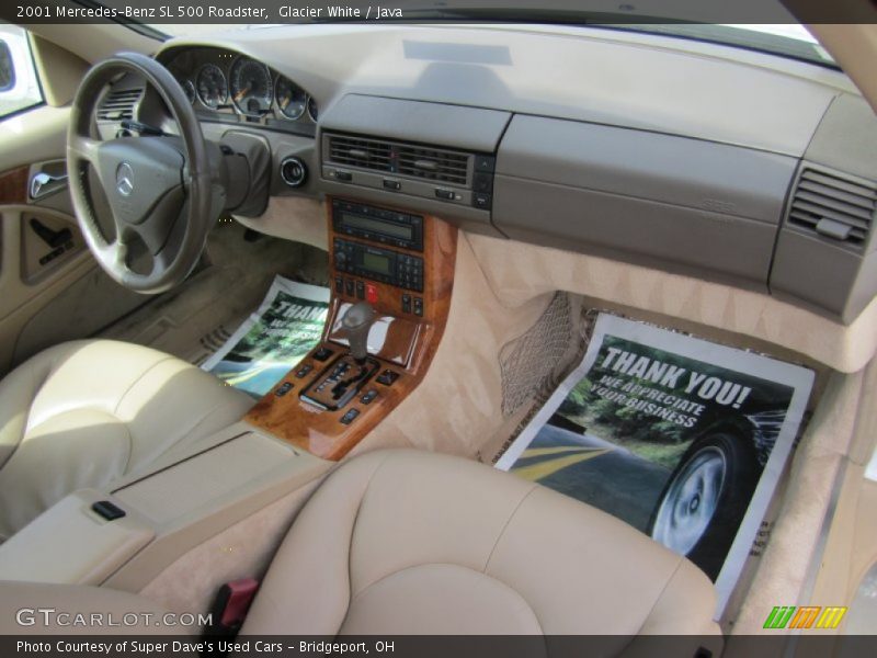 Glacier White / Java 2001 Mercedes-Benz SL 500 Roadster