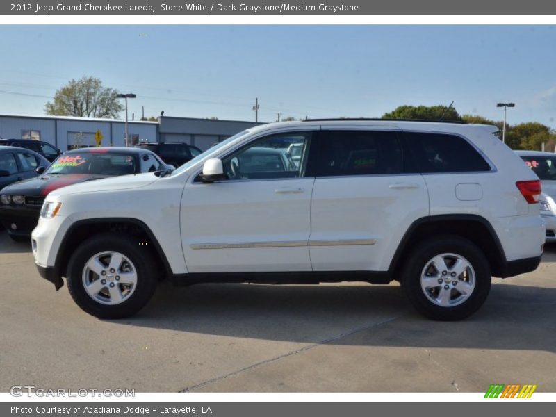 Stone White / Dark Graystone/Medium Graystone 2012 Jeep Grand Cherokee Laredo