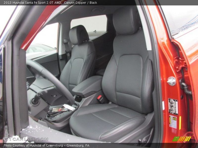 Canyon Copper / Black 2013 Hyundai Santa Fe Sport 2.0T AWD