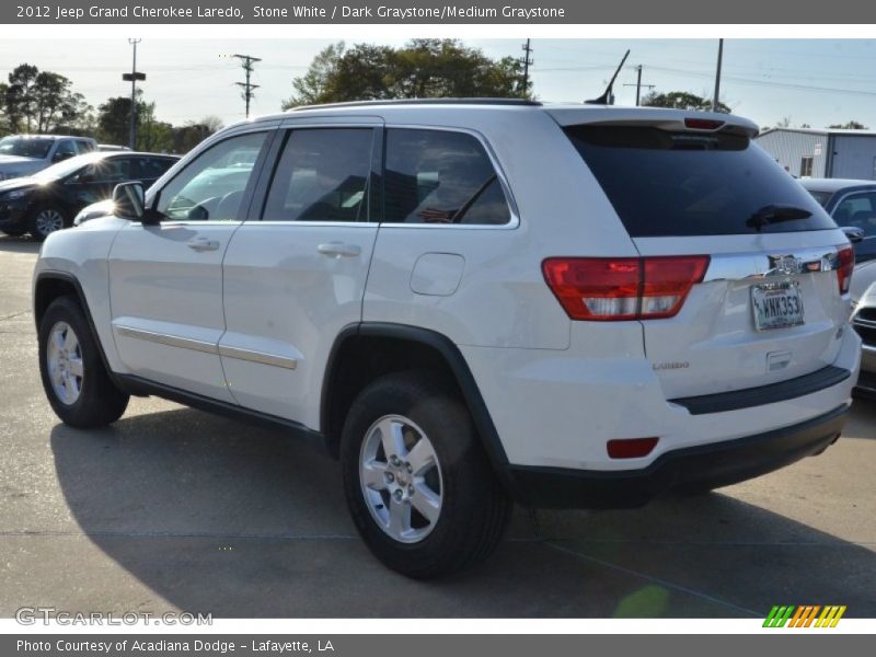 Stone White / Dark Graystone/Medium Graystone 2012 Jeep Grand Cherokee Laredo