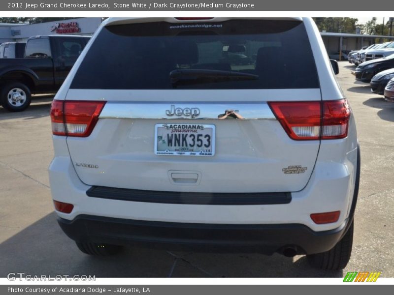 Stone White / Dark Graystone/Medium Graystone 2012 Jeep Grand Cherokee Laredo