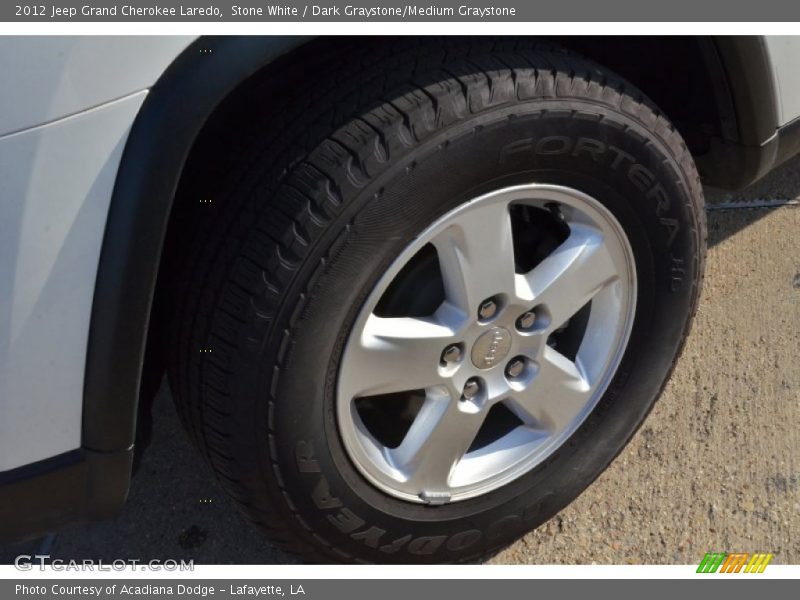 Stone White / Dark Graystone/Medium Graystone 2012 Jeep Grand Cherokee Laredo