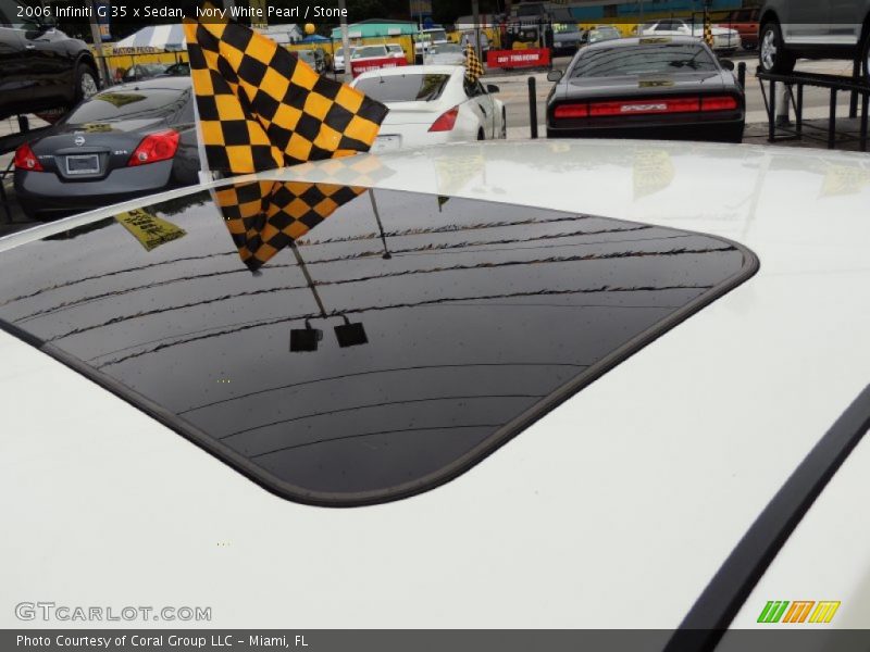 Ivory White Pearl / Stone 2006 Infiniti G 35 x Sedan