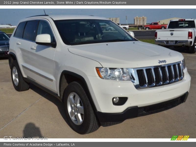 Stone White / Dark Graystone/Medium Graystone 2012 Jeep Grand Cherokee Laredo