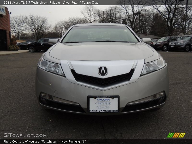 Paladium Silver Pearl / Taupe Gray 2011 Acura TL 3.5 Technology