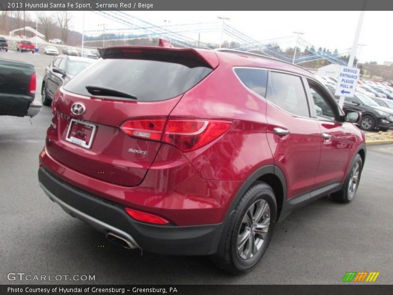 Serrano Red / Beige 2013 Hyundai Santa Fe Sport