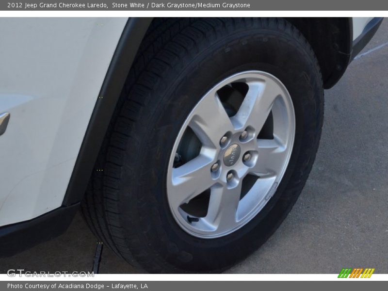 Stone White / Dark Graystone/Medium Graystone 2012 Jeep Grand Cherokee Laredo