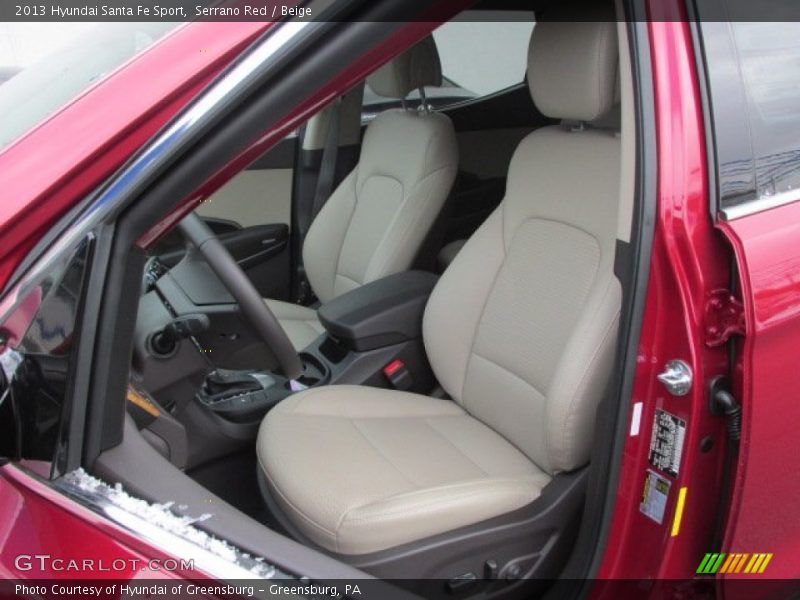 Serrano Red / Beige 2013 Hyundai Santa Fe Sport