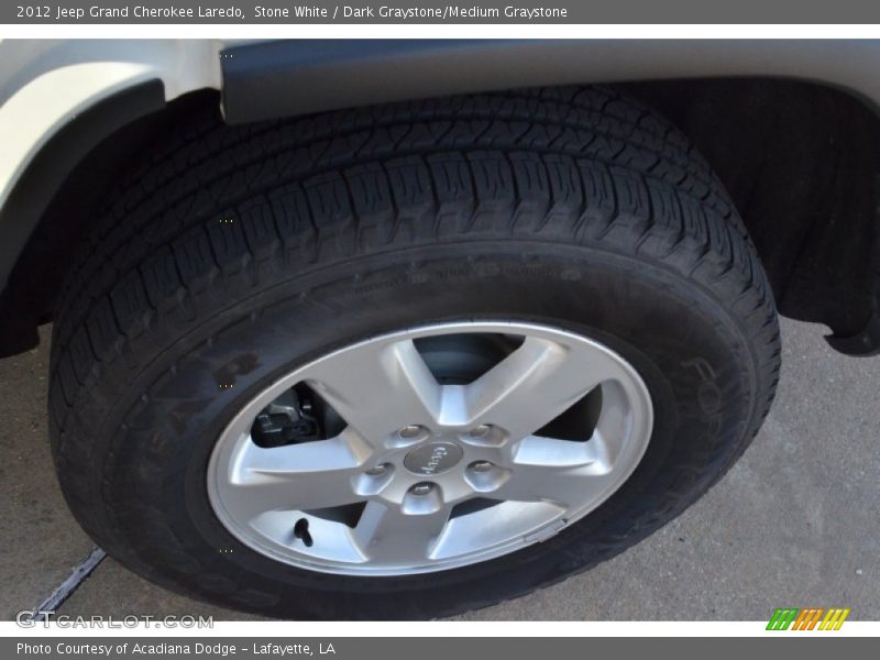 Stone White / Dark Graystone/Medium Graystone 2012 Jeep Grand Cherokee Laredo