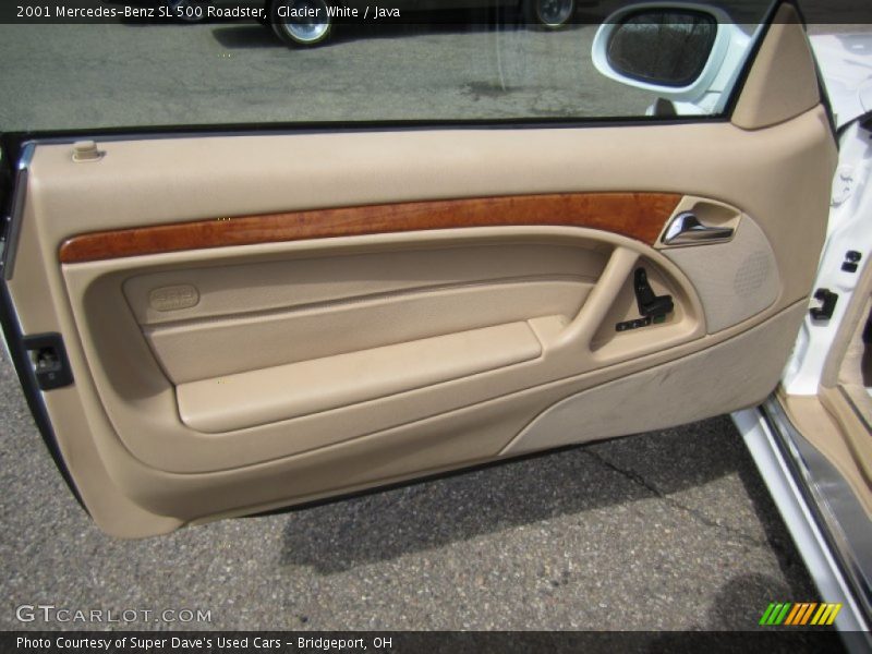 Glacier White / Java 2001 Mercedes-Benz SL 500 Roadster