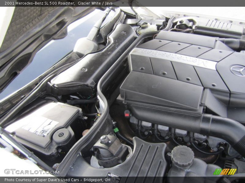 Glacier White / Java 2001 Mercedes-Benz SL 500 Roadster