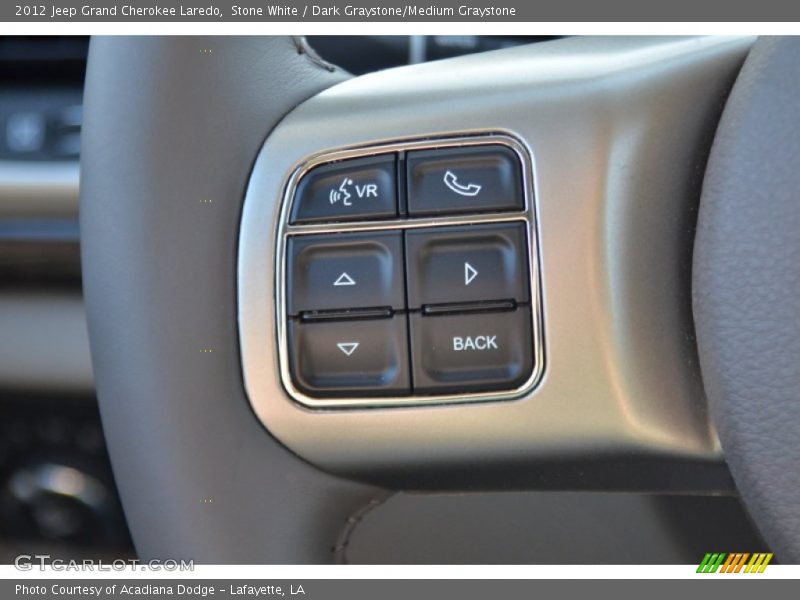 Stone White / Dark Graystone/Medium Graystone 2012 Jeep Grand Cherokee Laredo