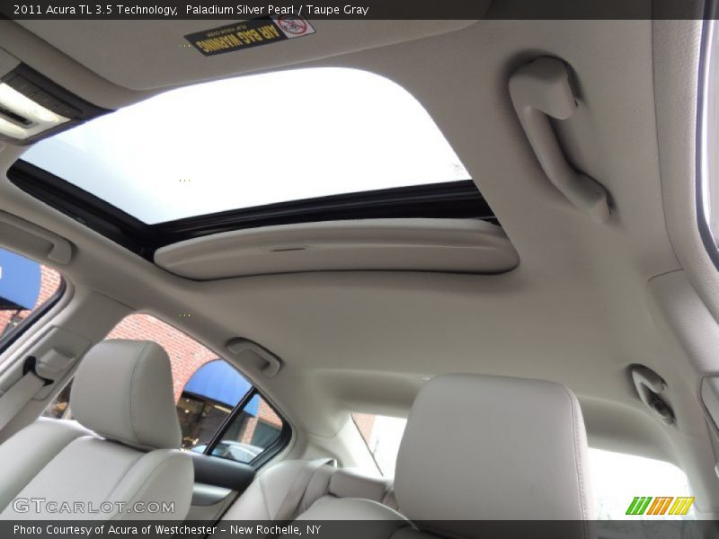Paladium Silver Pearl / Taupe Gray 2011 Acura TL 3.5 Technology