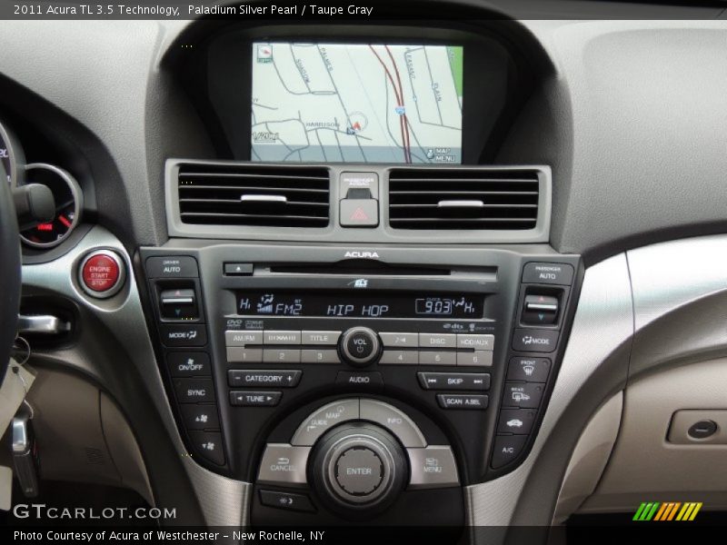 Paladium Silver Pearl / Taupe Gray 2011 Acura TL 3.5 Technology