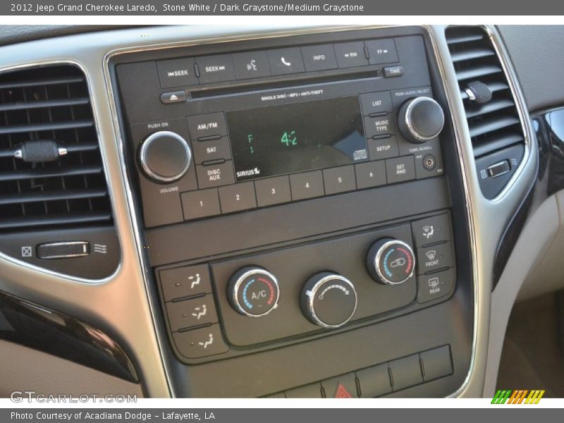 Stone White / Dark Graystone/Medium Graystone 2012 Jeep Grand Cherokee Laredo