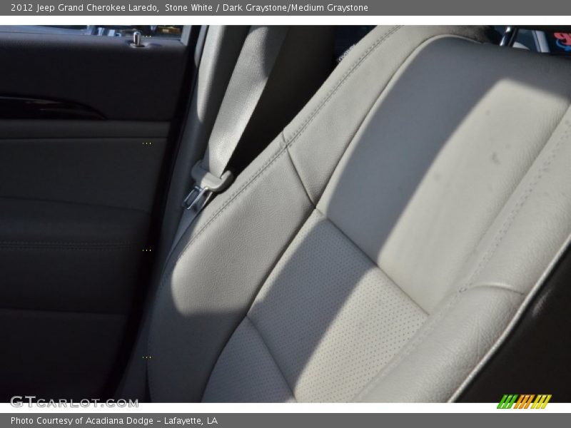 Stone White / Dark Graystone/Medium Graystone 2012 Jeep Grand Cherokee Laredo